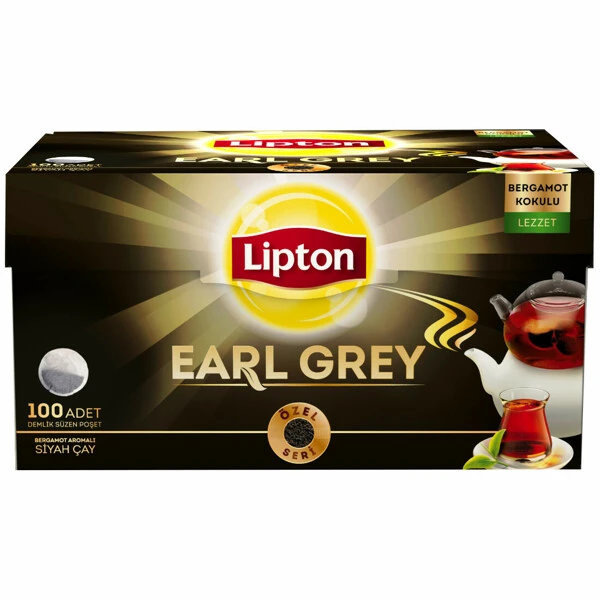 LİPTON EARL GREY DEMLİK POŞET ÇAY 100 LÜ